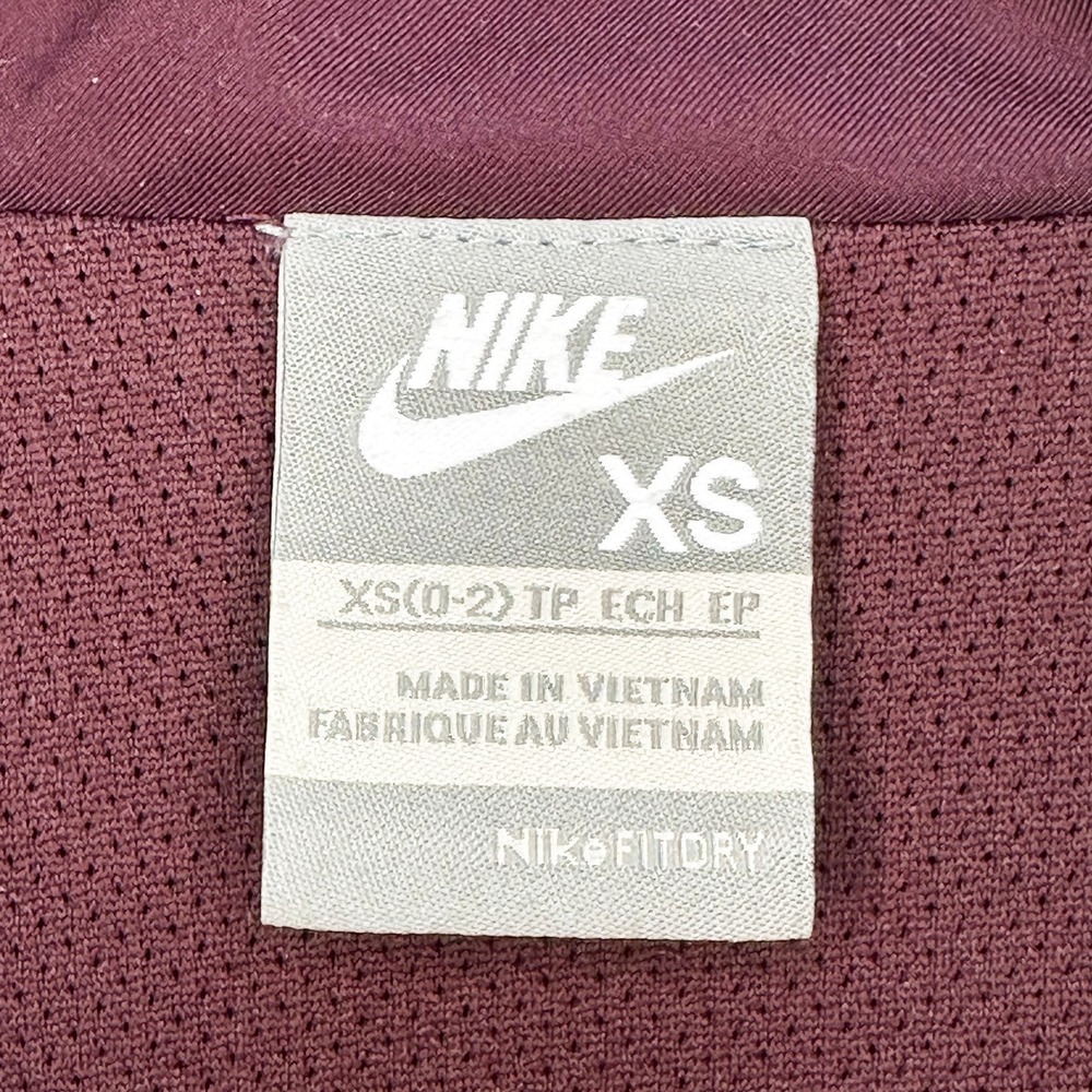 NIKE FitDry Women's Retro Style Arm Stripes Track Jacket • XS • maroon, pink - Picture 6 of 9